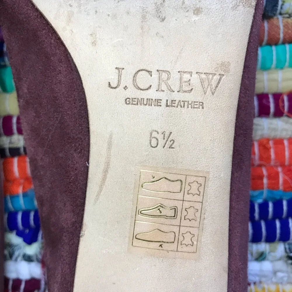 J. Crew ~ Evelyn suede block heel pumps - Picture 6 of 6